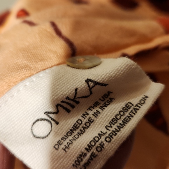 ❤️ ANTHROPOLOGIE OMIKA HANDMADE BUTTON DOWN FLORAL TUNIC TOP / SHIRT, XS - Picture 7 of 9